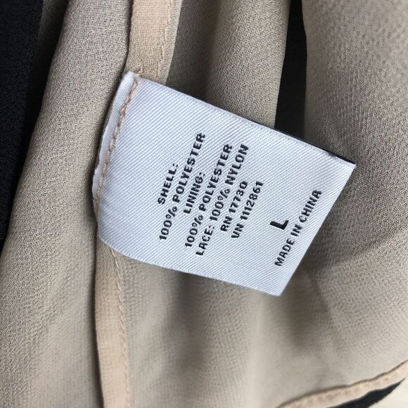 Neiman Marcus Robert Rodriguez Blouse Tank Top Sz L Target Lace Ruffle Career - Picture 6 of 10